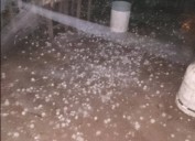 Una fuerte tormenta de granizo asustó y azotó varias zonas de Rivadavia Banda Norte