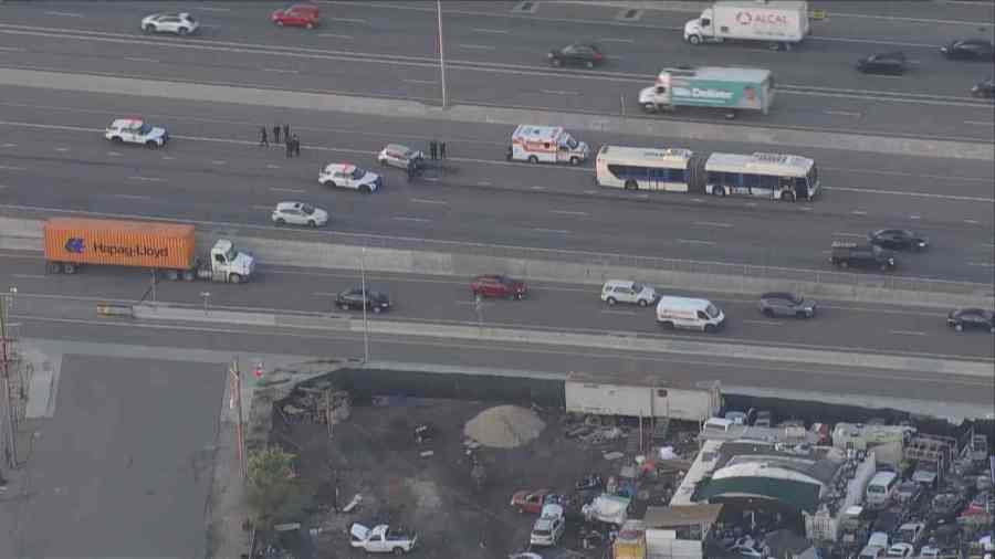 I-70 westbound closed in Denver after deadly crash involving RTD bus