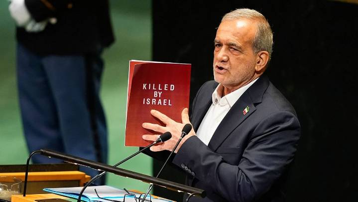 Iran's president blasts U.S., Israel for harming peace