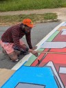 Young artists contribute at Paint the Pavement