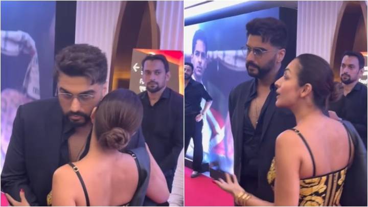 Exes Arjun Kapoor, Malaika Arora share warm hug at Homebound premiere. Watch