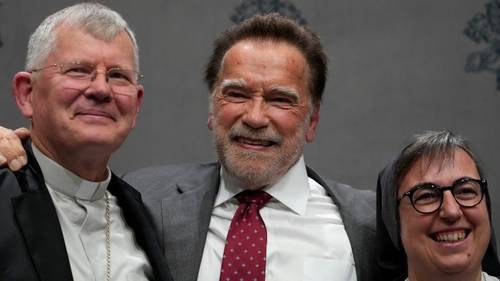 Schwarzenegger downplays Trump and backs Vatican initiative to 'terminate' global warming