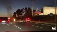 Sale ardiendo un coche a la entrada del Polígono, en Toledo