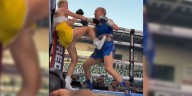Fue una estrella de MMA, debutó en el boxeo y en su primera pelea recibió un insólito ataque