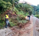 Protección Civil retiró derrumbe  en Tierra Blanca