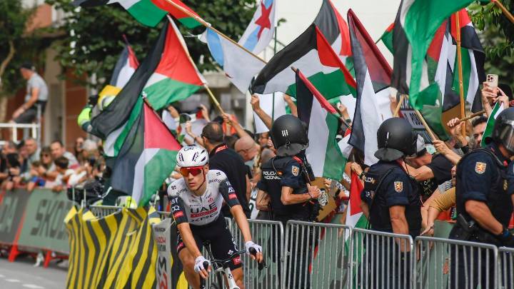 El manifestante detenido por la caída de un ciclista en La Vuelta dice que no fue el culpable