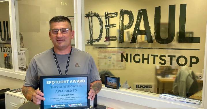 Jacko scoops gong after journey from sleeping rough to working with homeless