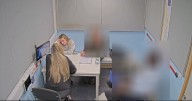 Sick nursery worker Rosksana Lecka smirks at police while being quizzed about harming babies