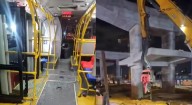 [VIDEO] Autoridades responden por accidente de bus de Transmilenio causado por máquina de la obra Metro
