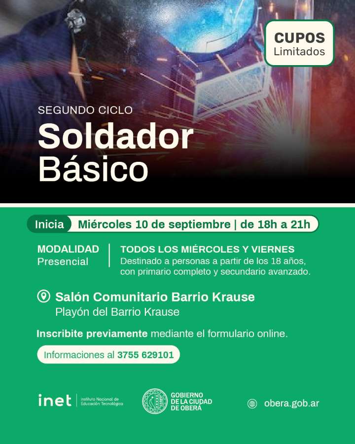 Aprendé un nuevo oficio y emprende: capacitaciones gratuitas en Oberá