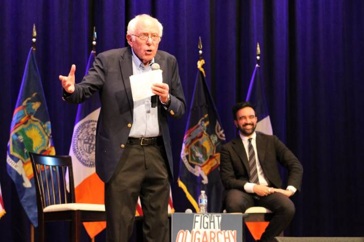 Mamdani And Supporters Feel The Bern in Brooklyn