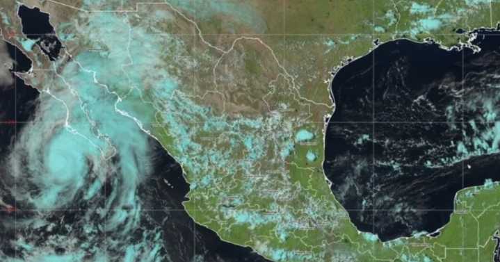 Huracán "Lorena" se sigue intensificando y provocará lluvias intensas en el norte del país