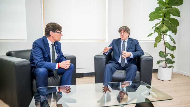 Illa e Puigdemont reúnense en Bruxelas durante aproximadamente unha hora e media