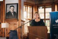 Pro-life Slovak politician Anna Záborská leaves cross