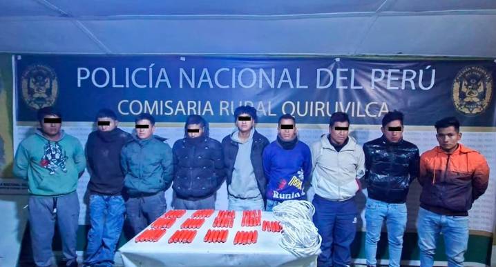 La Libertad: Detienen a “Los Mukys” con 65 cartuchos de dinamita