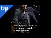 Bruce Springsteen criticizes Trump at biopic premiere