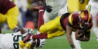 Commanders’ Jayden Daniels will not play against the Raiders on Sunday