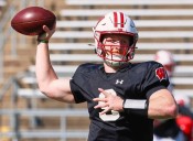 Wisconsin QB's status uncertain against Alabama