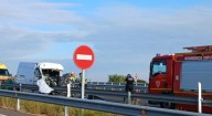 Grave accidente de tráfico en la A-68 a la altura de Pedrola: hay un herido