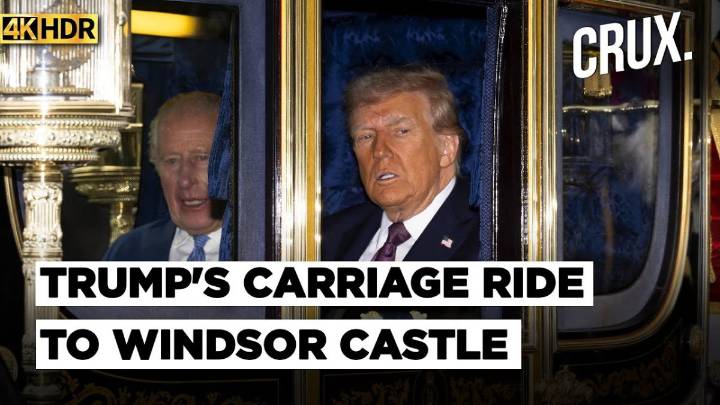Trump Takes Carriage Ride With King Charles To Windsor Castle During Historic UK State Visit