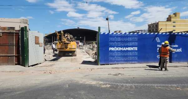 Reconstrucción del mercado San Miguel: finalizó la primera etapa de perforación