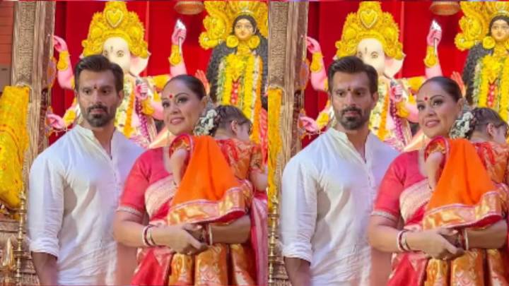 Bipasha Basu, Karan Singh Grover And Devi Give Family Goals A Whole New Meaning On Durga Ashtami