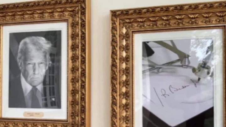 White House Hangs Image Of Biden's Autopen Signature In New ‘Presidential Walk Of Fame’