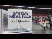 Volunteers pack meals at Schottenstein Center