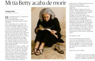 Mi tía Betty acaba de morir