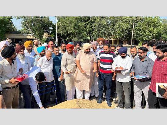 MLA Bhullar launches Govt paddy procurement at Ferozepur