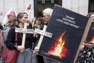 Women’s rights activists rally in Belgium fearing US plans for birth control supplies
