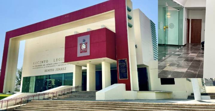 Baños descompuestos tras millonaria remodelación en Congreso de Oaxaca generan indignación