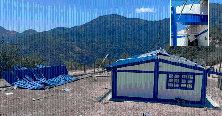 Piura: centro de salud queda sin techo tras vientos de gran intensidad