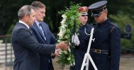 Sen. John Curtis honors the sacrifice of Tremonton police officers with wreath at Arlington National Cemetery