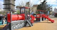 El intendente Mariano Gaido inauguró el parque La Trochita y anunció diez nuevos espacios verdes