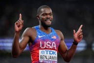 Clipped barrier no problem for Benjamin, who wins 400-meter hurdles at world championships