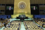Empty chairs greet Benjamin Netanyahu at UN as Diplomats stage walkout over Gaza war
