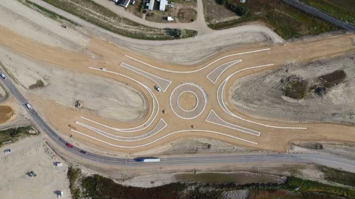 Weyburn roundabout construction reaches key milestone