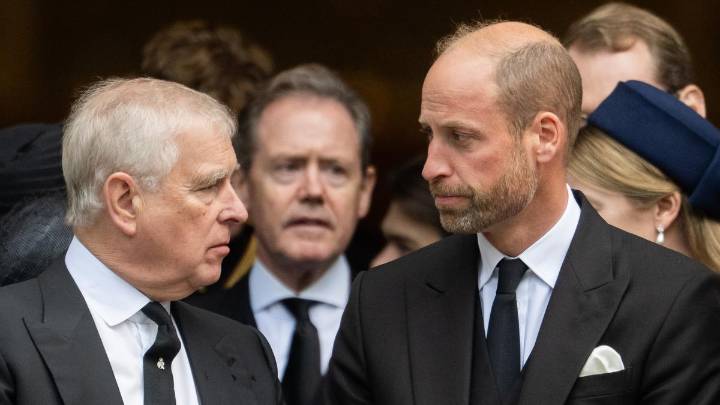 Prince William has tense exchange with Prince Andrew at Duchess of Kent’s funeral