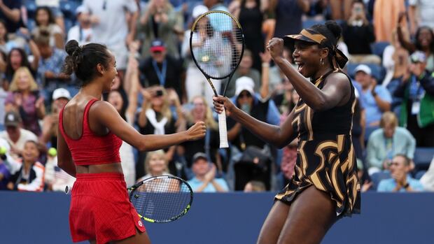 Unlikely pair Venus Williams, Leylah Fernandez bring 'so much joy' to crowds at U.S. Open