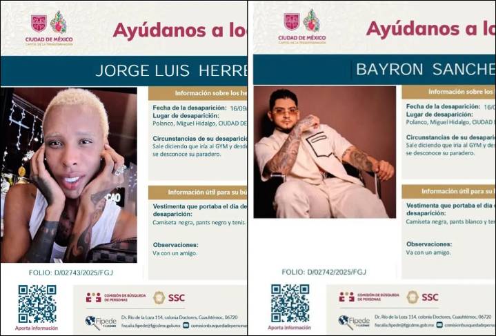 Encuentran sin vida a los artistas colombianos desaparecidos en CDMX