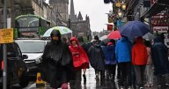 Edinburgh set for thunderstorms as temperatures dip and rain batters the city