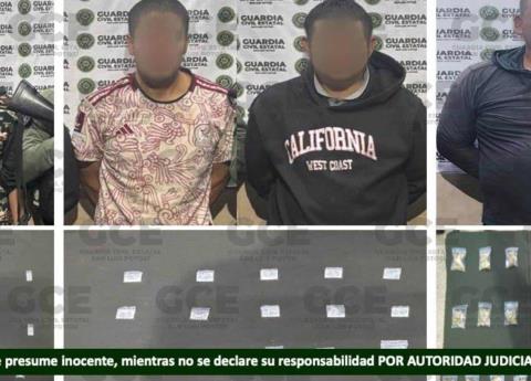 Cuatro detenidos por posesión de droga
