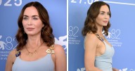 Emily Blunt’s Braless Look In Venice Sparks Plastic Surgery Rumors
