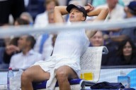 Break time? Iga Swiatek doesn't need one but wonders if a US Open reporter does