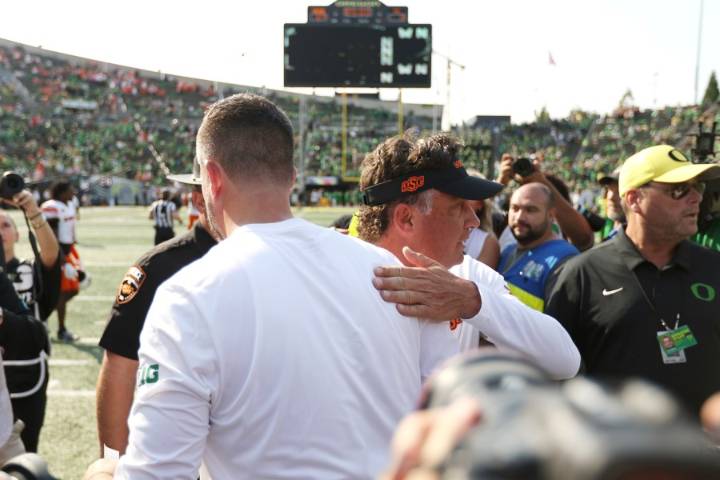Lanning says Gundy's spending comments fueled No. 6 Oregon in win over Oklahoma State