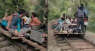 Cusco: turistas salen de Machu Picchu en plataformas artesanales por vía férrea 