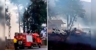 Voraz incendio se registra en almacén de vehículos de la Policía Nacional del Perú en Áncash