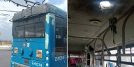 Explosión en el Puente de La Concordia: así quedó una unidad de la Línea 10 del Trolebús que fue alcanzado por el fuego