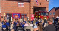 New red plaque commemorates firefighter who died on call